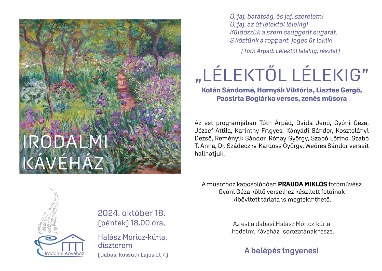 2024. évi GYÓNI NAPOK rendezvénysorozat