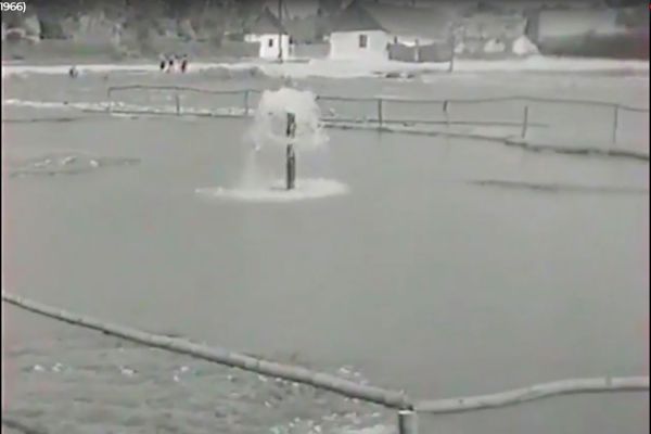 A „Büdösvíz” című mozifilm 1966. évi forgatása 