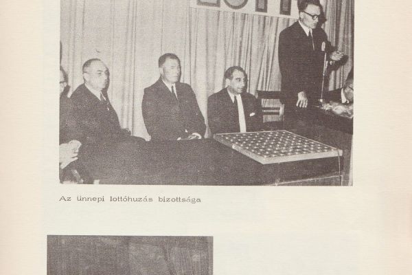 Jubileumi lottósorsolás Dabason 1970. május 8.