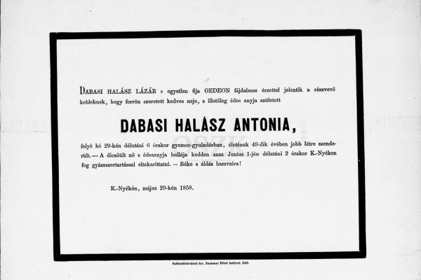 Dabasi Halász Lázár (1798-1865) nemesi testőr, 184849-es nemzetőr százados életútjának dabasi vonatkozásai