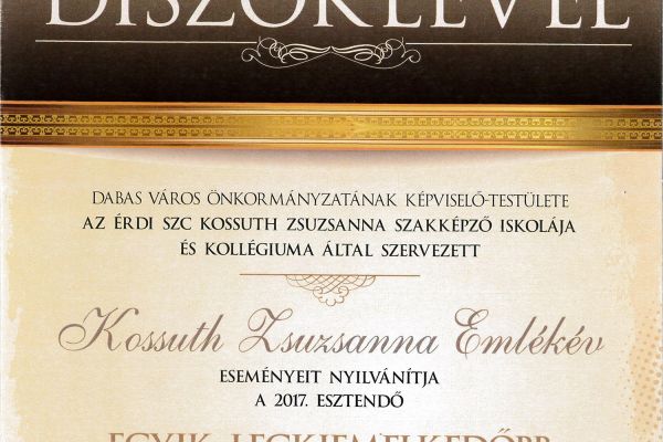 A „Kossuth Zsuzsanna élete és munkássága” című videófilm