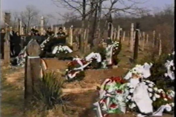 Az 1956-os gyóni mártírok újratemetése