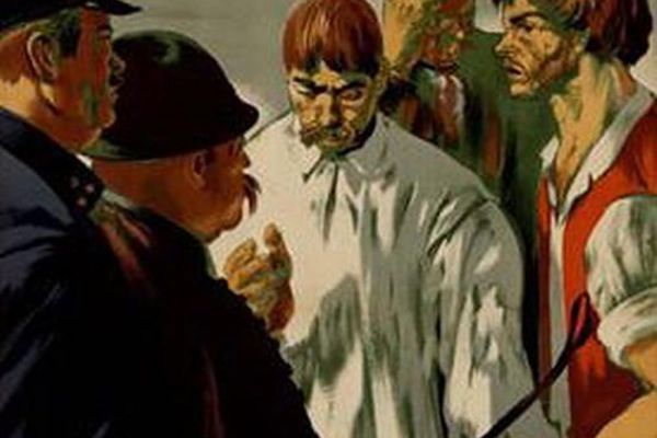 Az „Úri muri” című film forgatása Dabason, 1949-ben