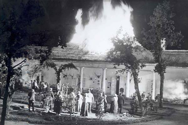 Az „Úri muri” című film forgatása Dabason, 1949-ben