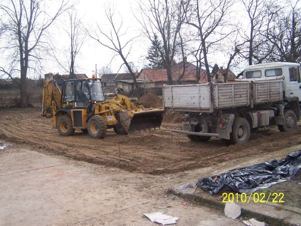 Kivitelezés közbeni kép