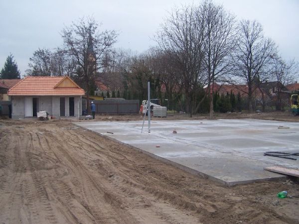 Kivitelezés közbeni kép