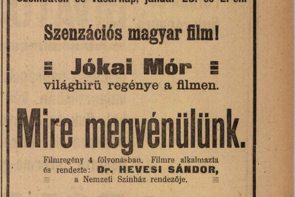 Az első dabasi filmforgatás