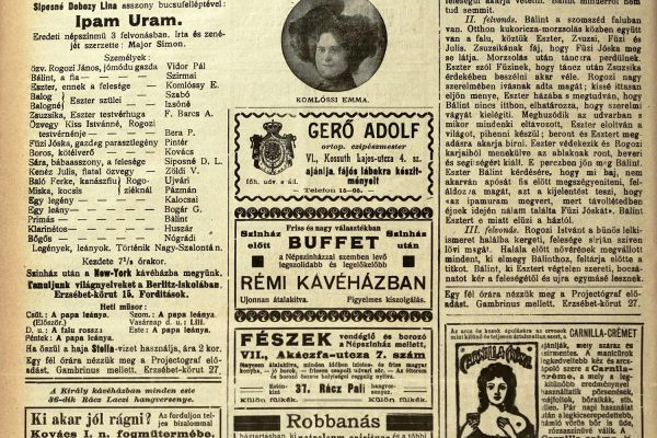 Siposné Dobozy Lina drámai színésznő síremléke