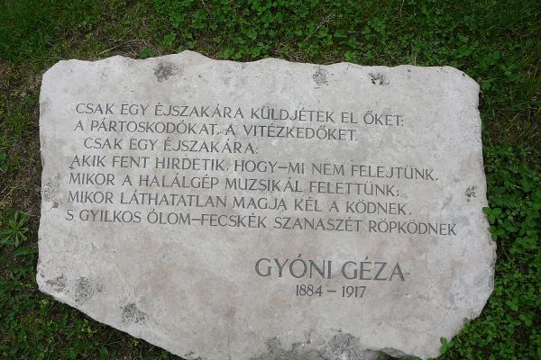 Gyóni Géza „ Csak egy éjszakára…” című költeménye
