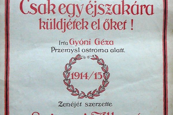 Gyóni Géza „ Csak egy éjszakára…” című költeménye