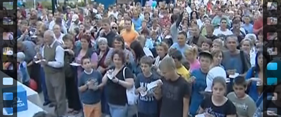 Rétes-evő Guinness-rekordkísérlet 