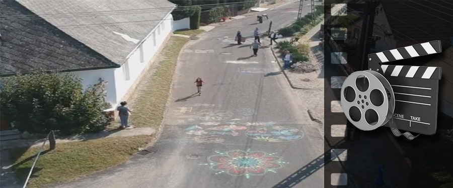 Aszfaltrajz a Luther utcában