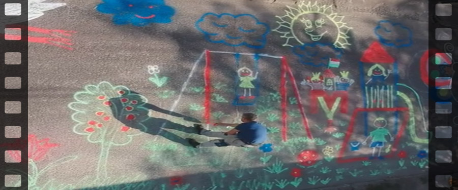 Aszfaltrajz a Luther utcában