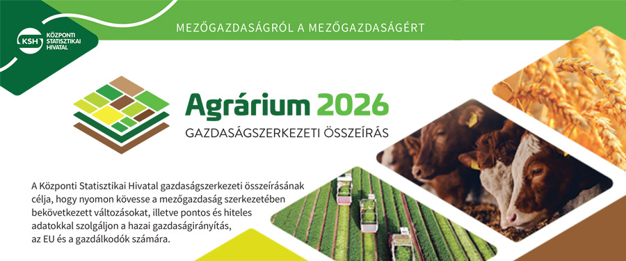 Agrárium 2026 - gazdaságszerkezeti összeírás
