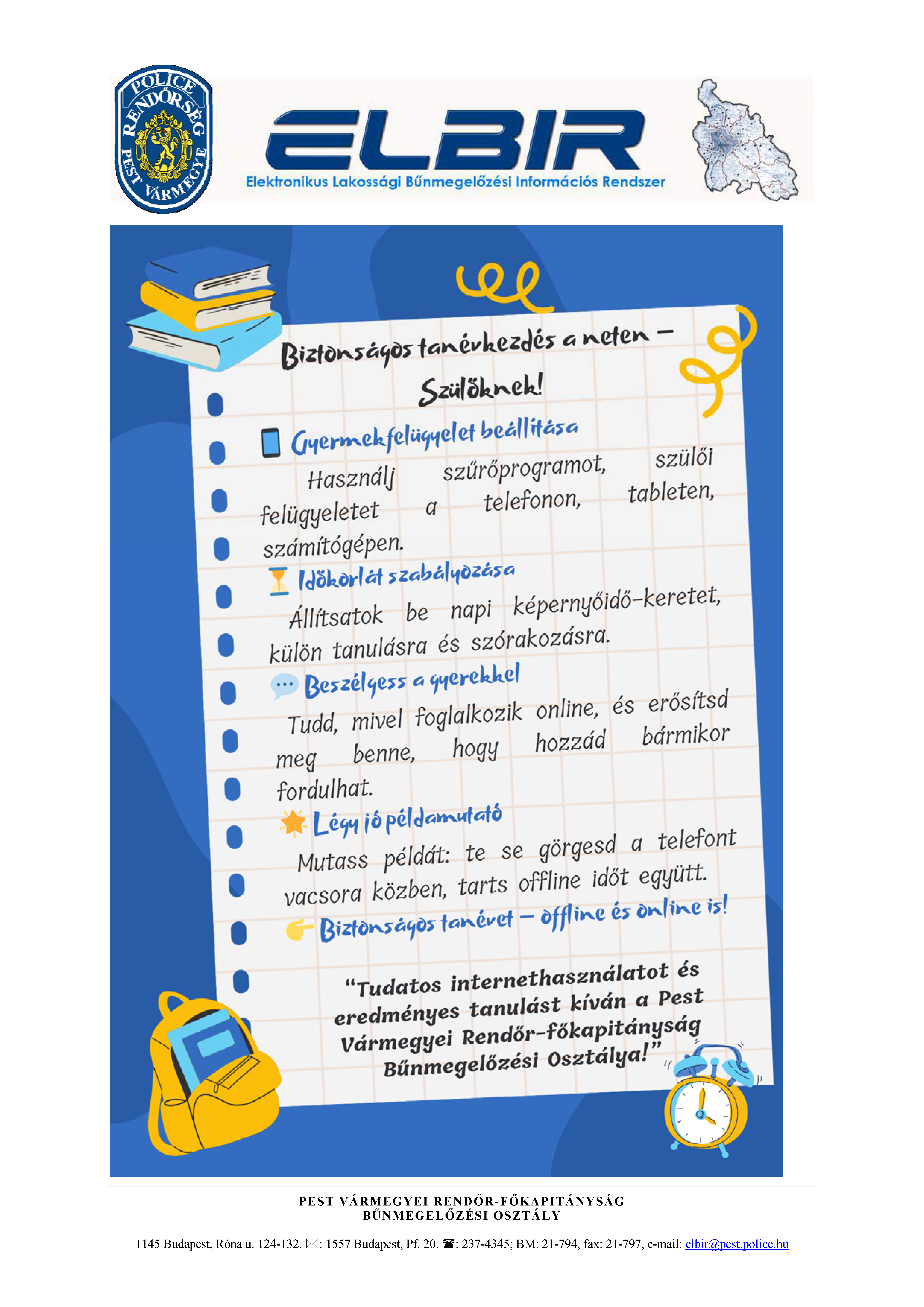 Biztonságos tanévkezdés a neten – szülőknek!