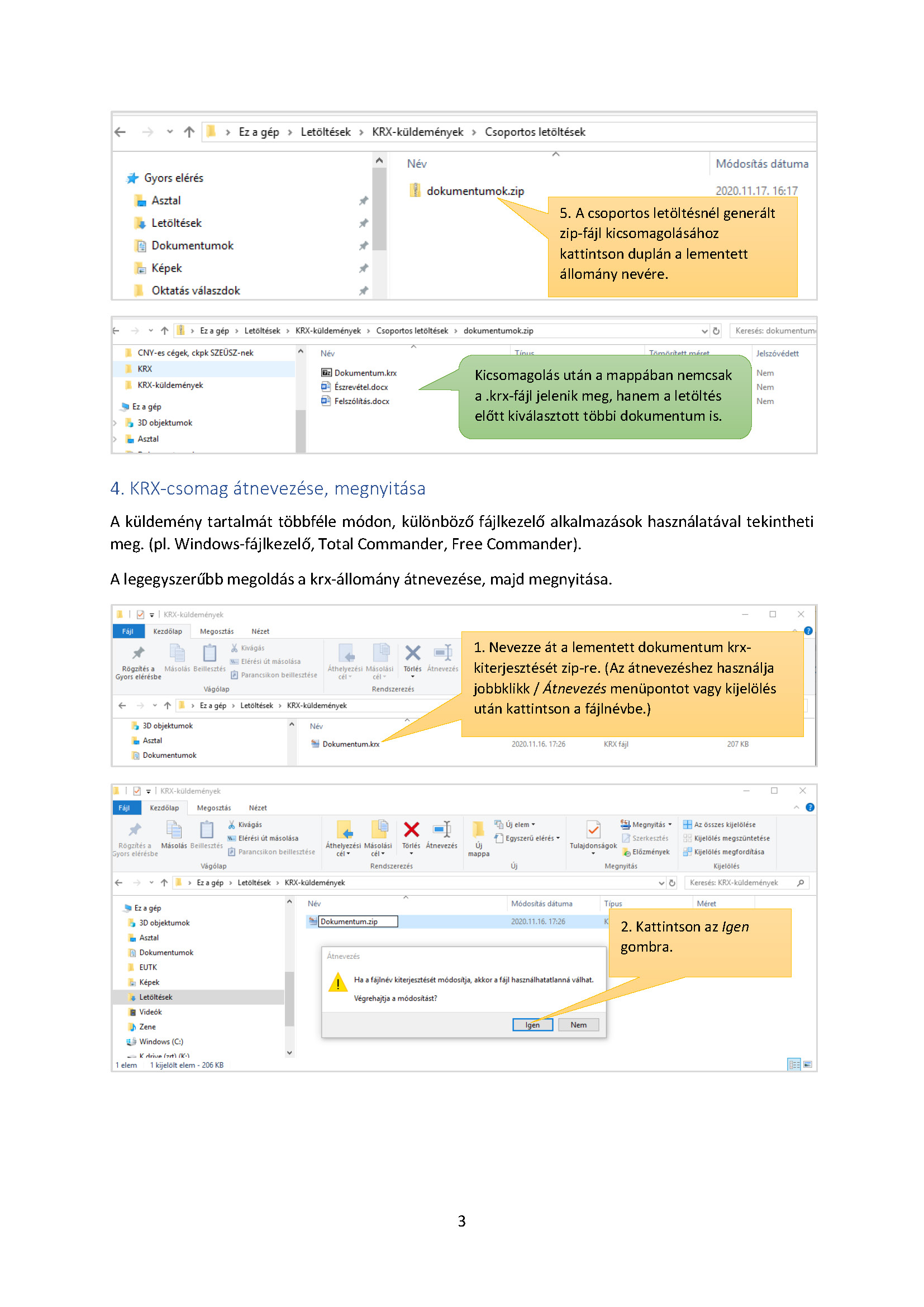 krx csomag megnyitasa Oldal 3