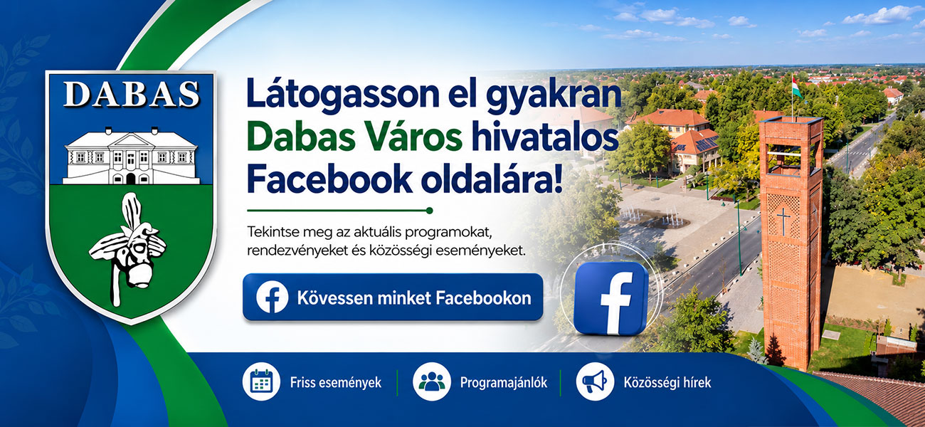 Dabas Város Facebook oldala