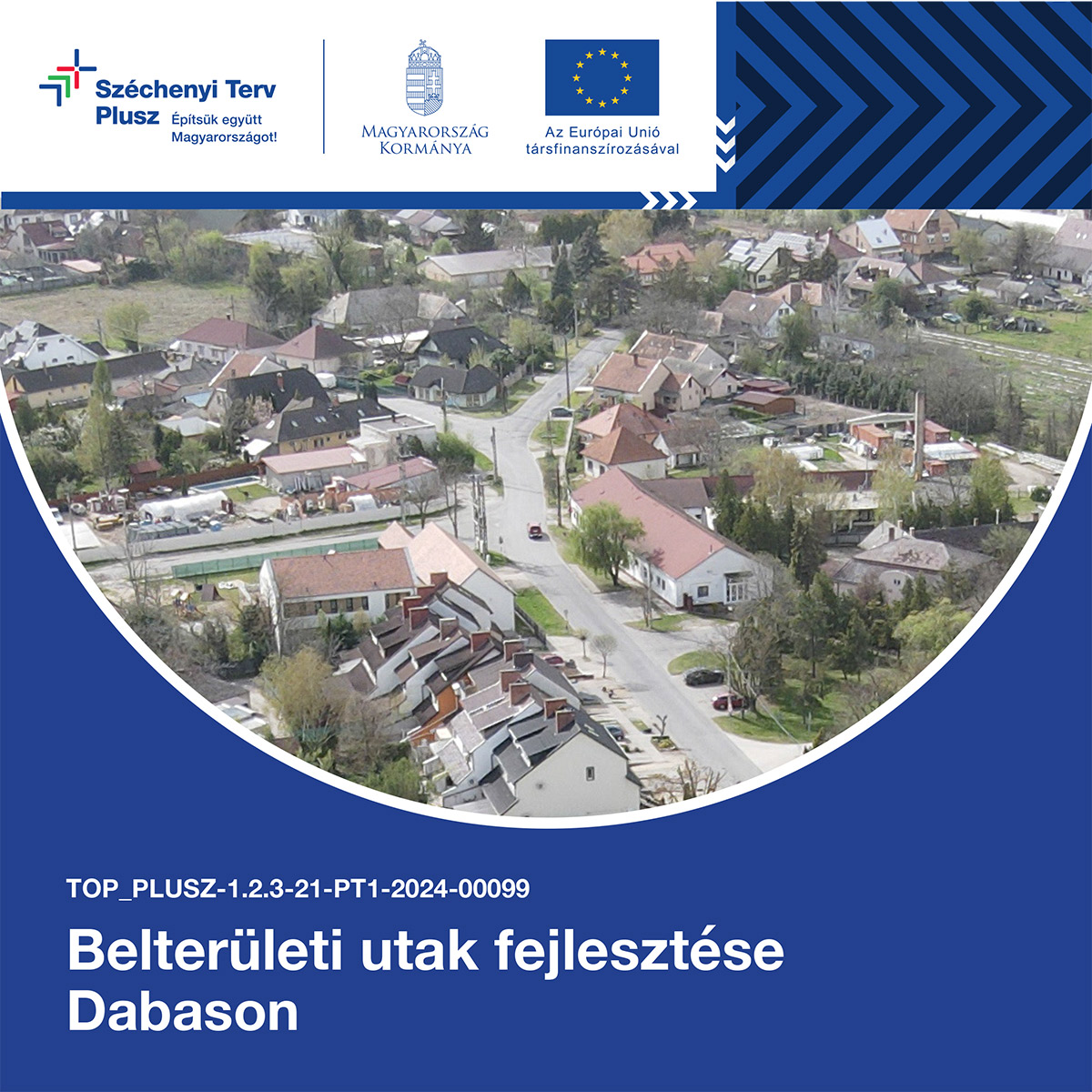 Tájékoztató a projektről - Belterületi utak fejlesztése Dabason