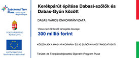 Kerékpárút építése Dabasi-szőlők és Dabas-Gyón között ikon