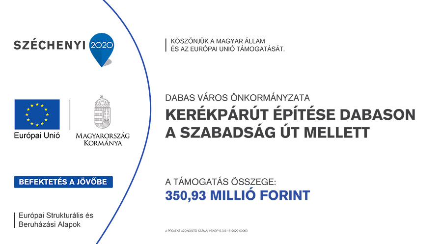 A Szabadság út mellett kerékpárút létesítése