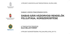 Dabas-Sári háziorvosi rendelők felújítása