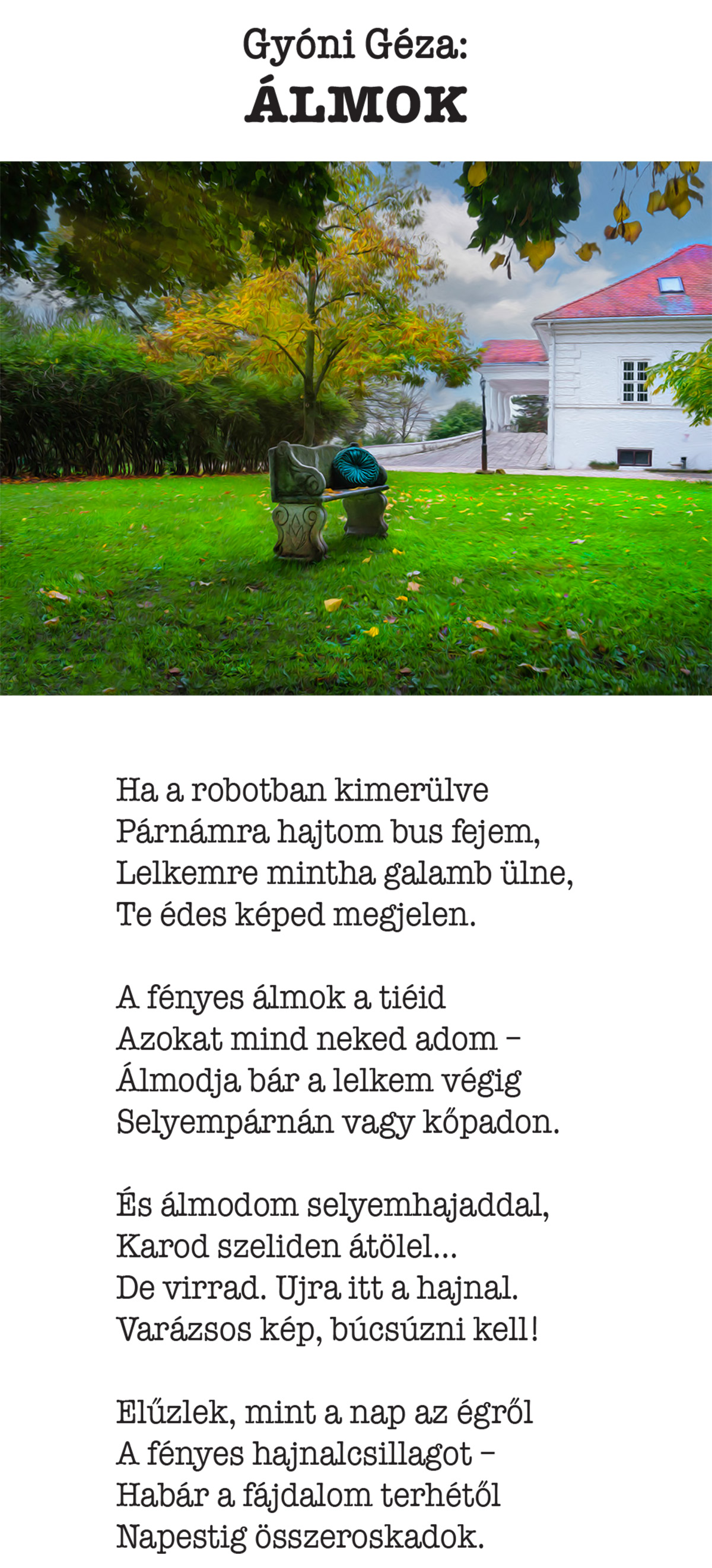 Gyóni Géza: Álmok című verse