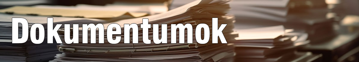 A dokumentumgyűjtemény oldal header képe, ami illusztráció és egy asztalon lévő dokumentumgyűjteményről.