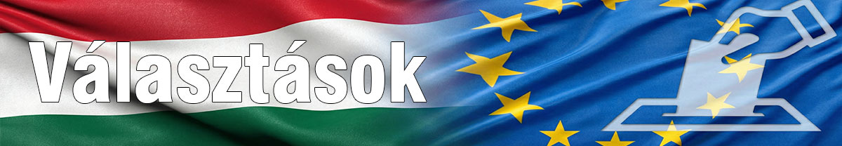 Választási oldalak képe, ami illusztráció a tartalomhoz és egy magyar és egy EU zászlót mutat.