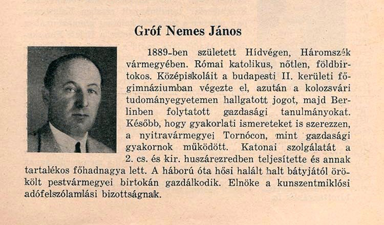 Dr. Nemes János gróf felsődabasi uradalmának gazdálkodása a két világháború közötti időszakban