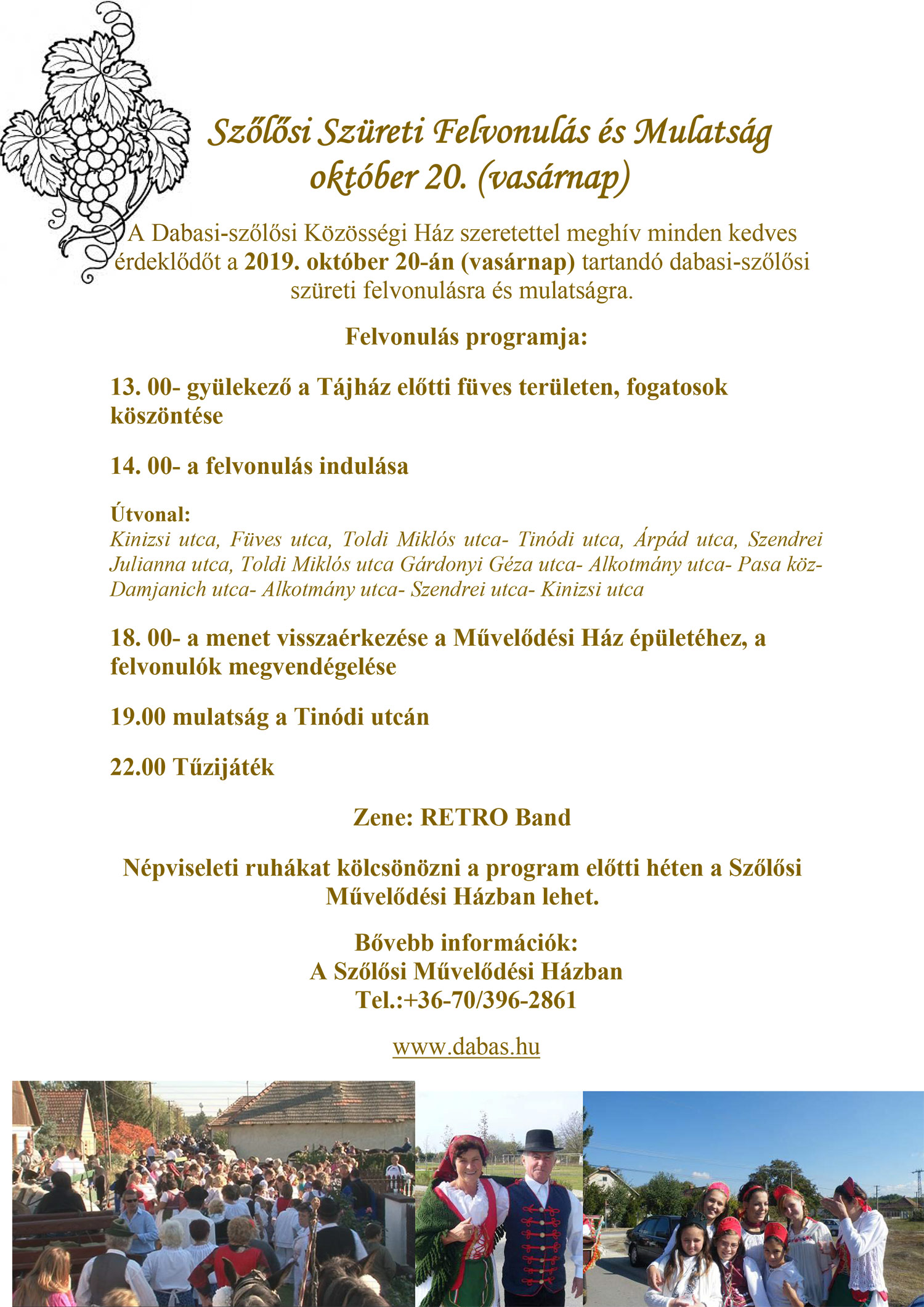 Szőlősi Szüreti Felvonulás és Mulatság